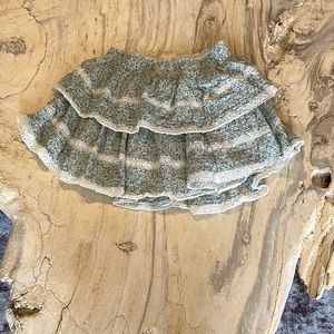 Aerie green floral mini skirt